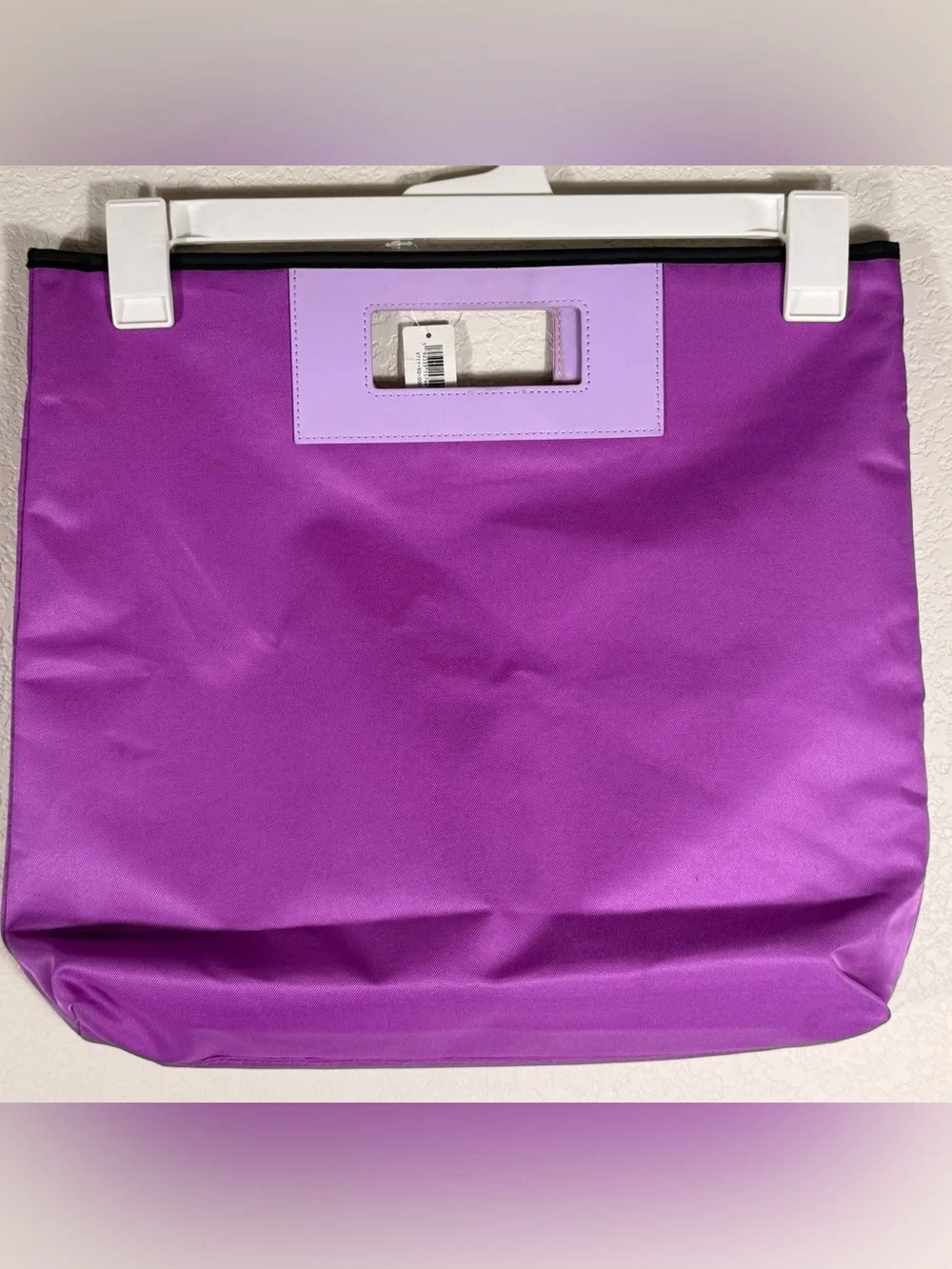 Clinique Violet Tote with Lavender Handle Accent